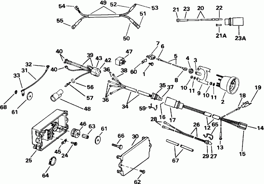 ��������� ��������� ������� E120TXATS 1993  - wer Trim/tilt Electrical / wer Trim / tilt ���������