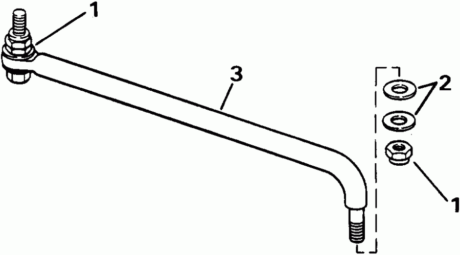  EVINRUDE E120TXETF 1993  - eering Link Kit / ee������ ����������� Kit