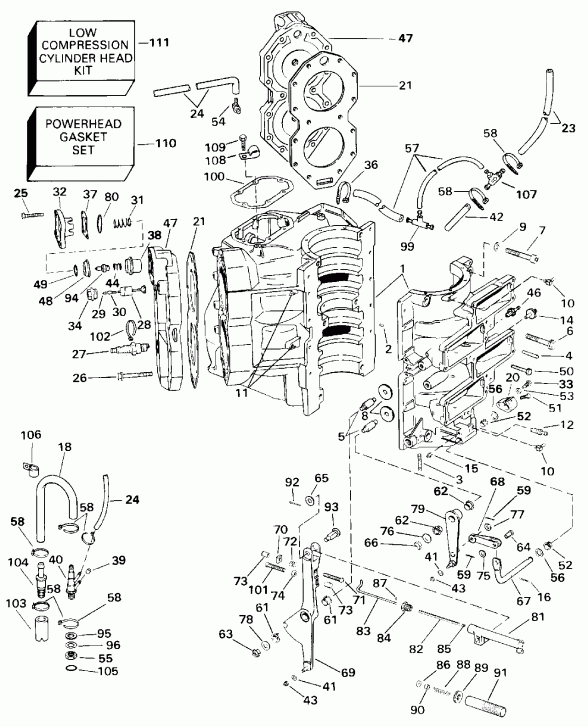 ��������� EVINRUDE E140CXATF 1993  - 