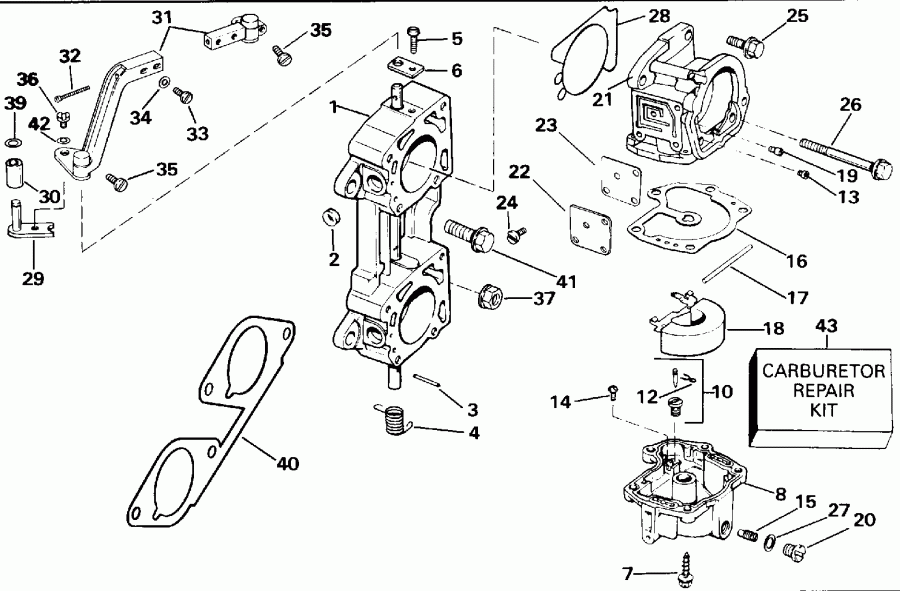 �������� ����� EVINRUDE E140CXETB 1993  - 
