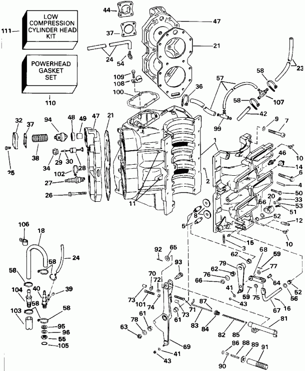 ��������� EVINRUDE E140CXETF 1993  - 
