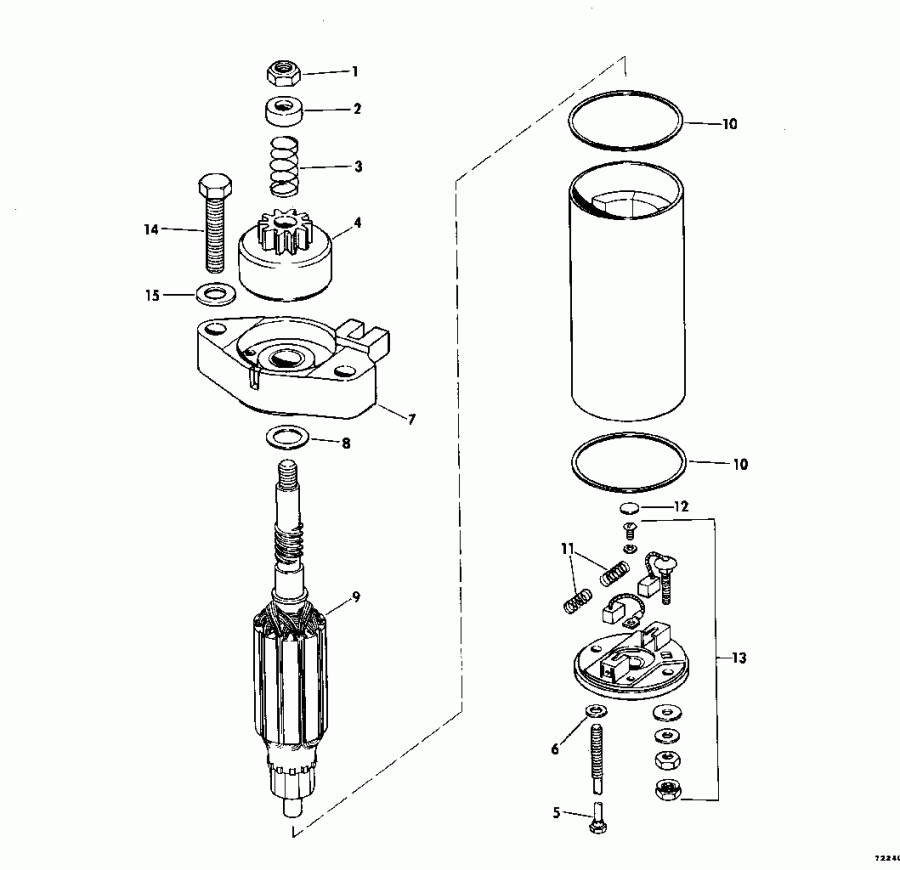 ��������� EVINRUDE E140TLATF 1993  - nition System & Starter Motor - nition System & ��������� ��������