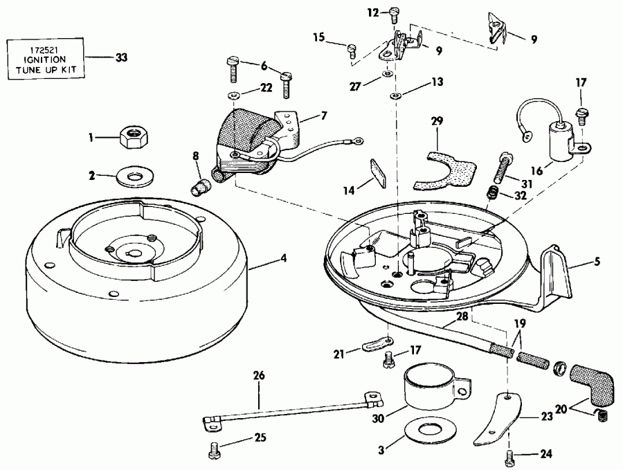 ��������� ��������� Evinrude E140TXATF 1993  - Johnson 120-140 Models - Johnson 120-140 Models