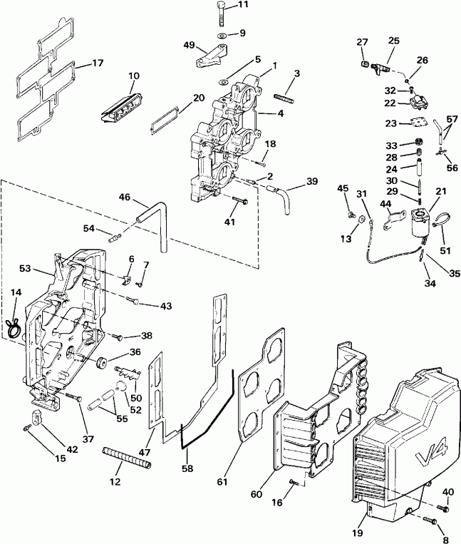 ��������� ����� Evinrude E140TXATS 1993  - 