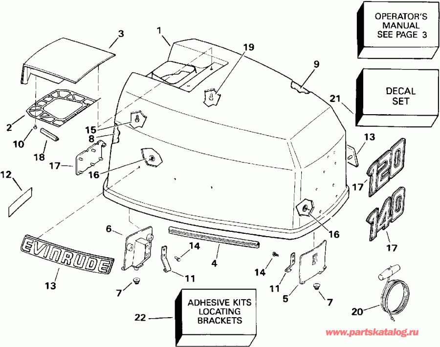  Evinrude E140TXETC 1993  - Evinrude 120-140 Models - Evinrude 120-140 Models