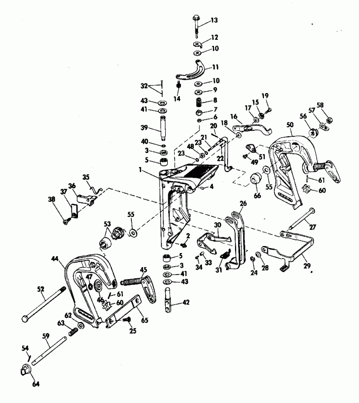 �������� ����� EVINRUDE E140TXETC 1993  - nition System & ��������� �������� - nition System & Starter Motor