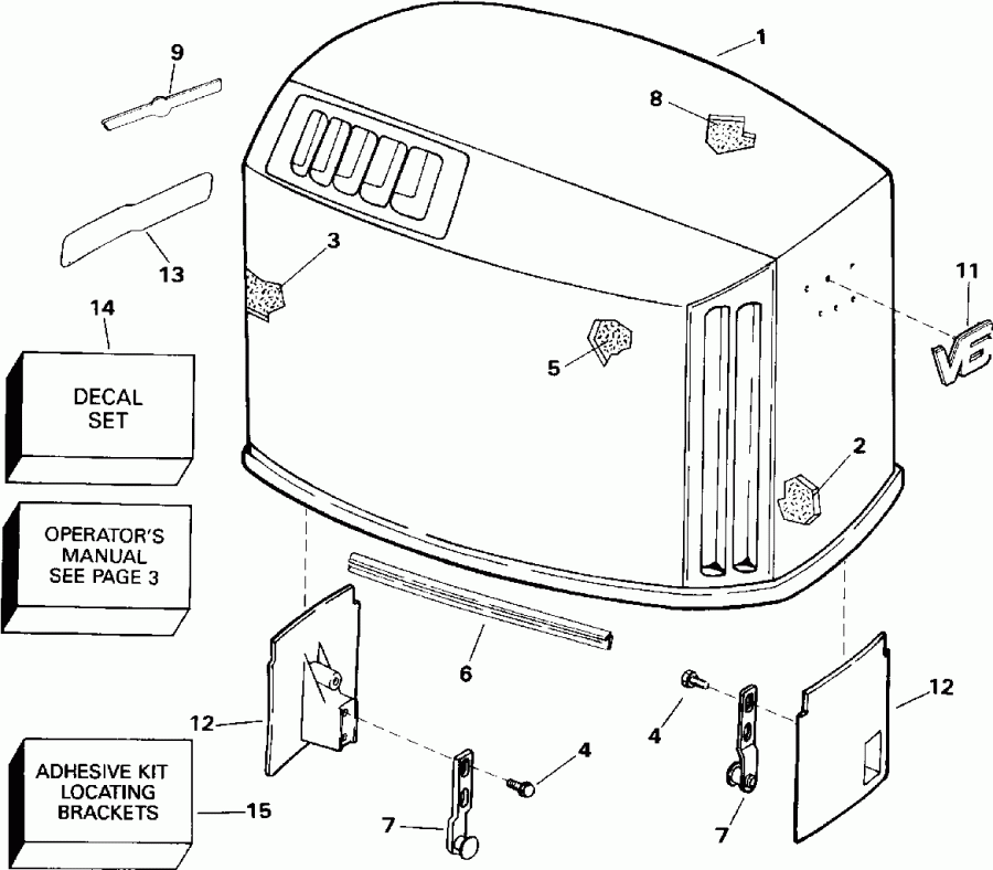 ��������� �������� ����� Evinrude E150ELETG 1993  - Johnson
