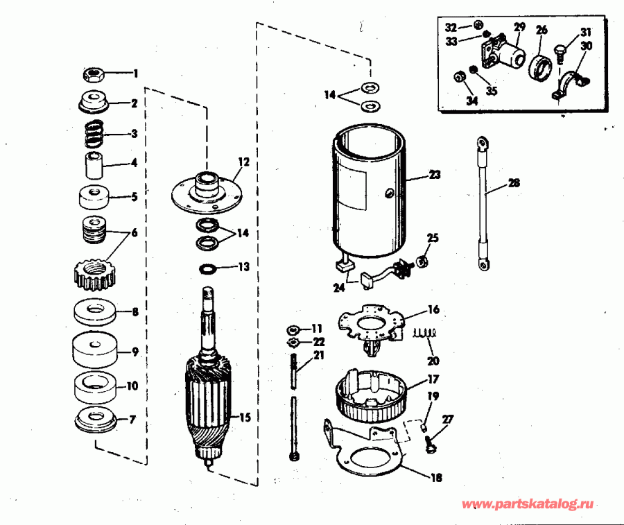 ��������� ��������� Evinrude E150JLETR 1993  - Johnson - Johnson
