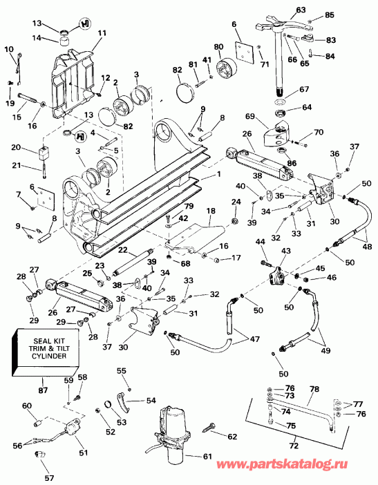 ��������� ��������� Evinrude E150JLETR 1993  - Quiet Rider / Quiet Rider
