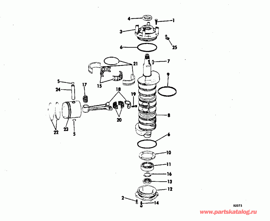 ��������� ��������� Evinrude E150NXATS 1993  - el Bracket & Components / el ��������� & Components