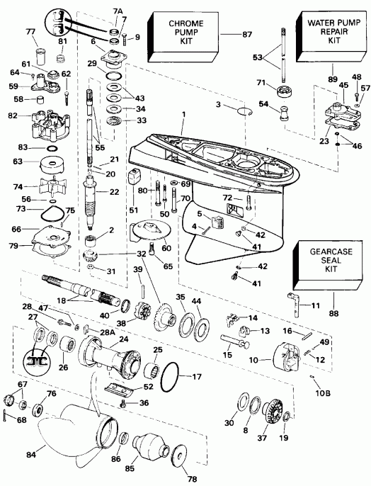 ��������� ����� Evinrude E150WTLETS 1993  - 25
