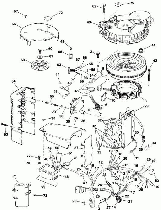 ��������� ����� Evinrude E150WTLETS 1993  - nition System