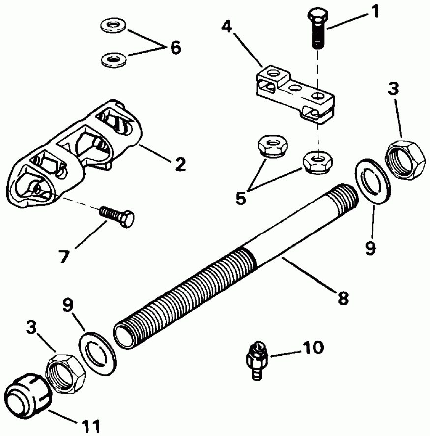  Evinrude E150WTXETG 1993  - al Steering Connector Kit - al ������� ������� ��������� Kit