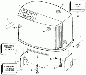 ������ ��������� (�����) - Evinrude (Engine Cover - Evinrude)