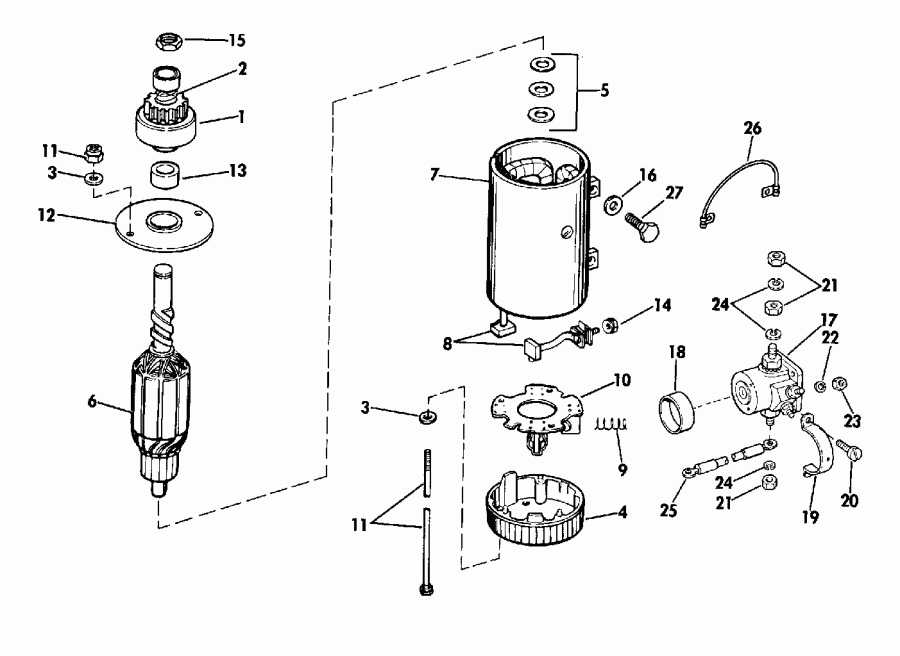 ��������� �������� ����� EVINRUDE E150WTXETG 1993  - wer Trim / tilt ���������