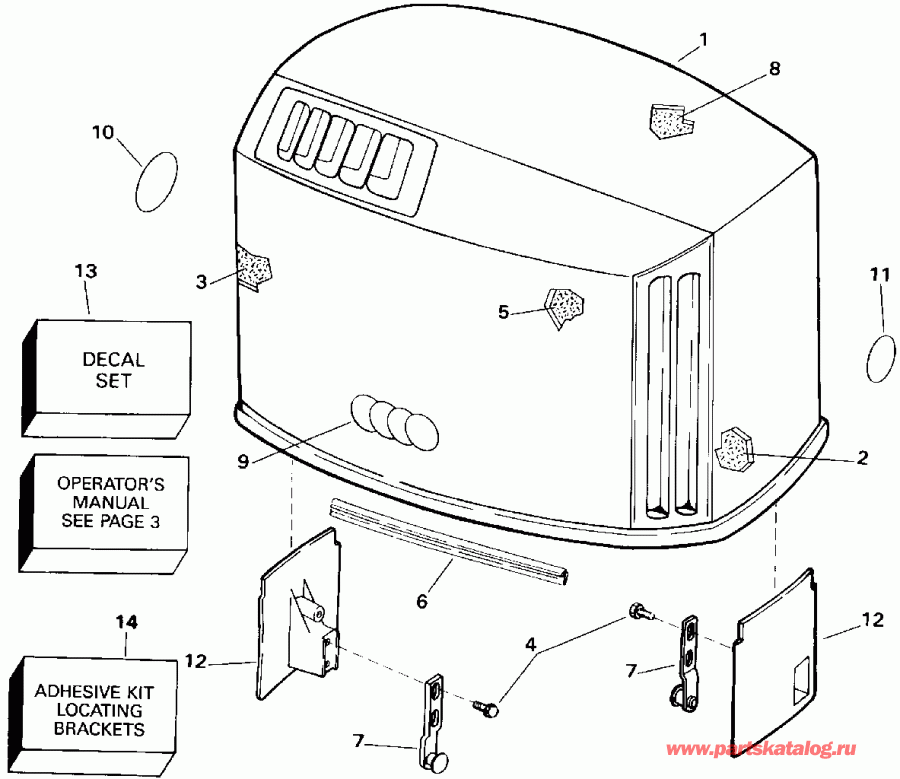 ����� EVINRUDE E150WTXETS 1993  - Johnson / Johnson