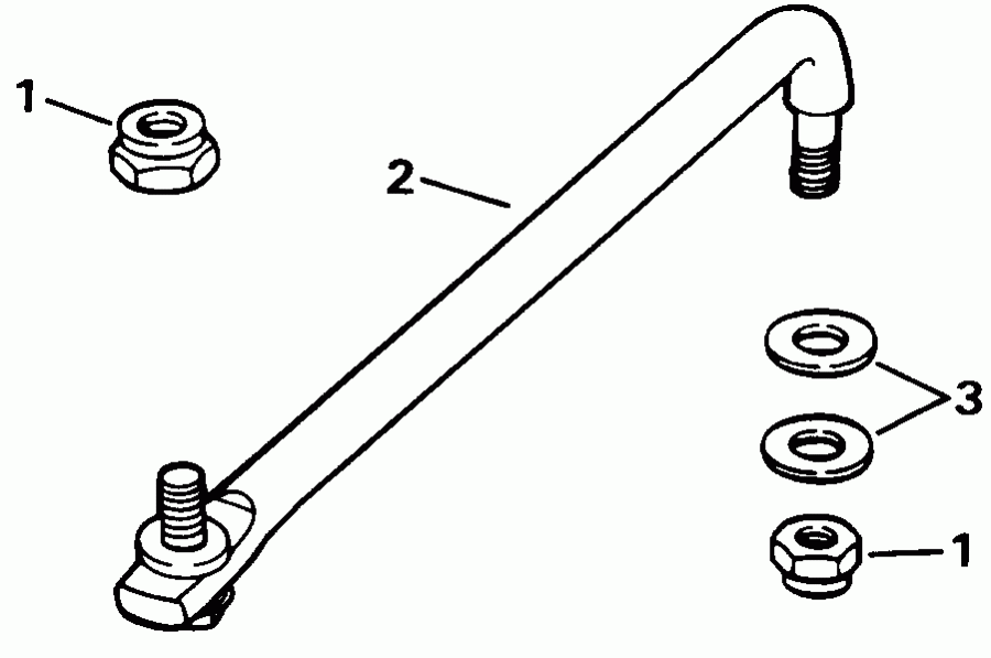 ��������� ����� Evinrude E150WTXETS 1993  - ee������ ����������� Kit / eering Link Kit