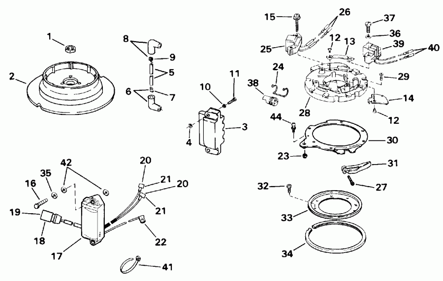 �������� ��������� ����� EVINRUDE E15EETB 1993  - ���� / Rope