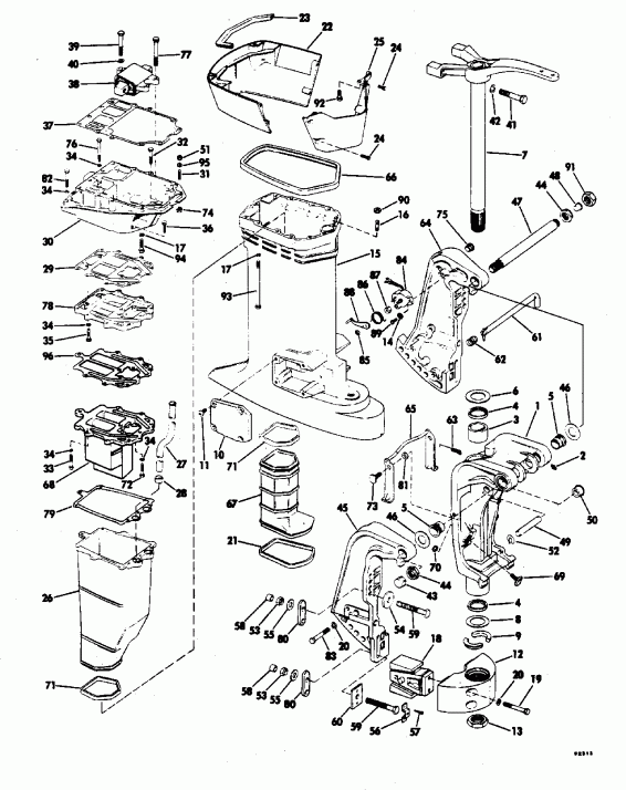 ��������� ��������� EVINRUDE E175EXATG 1993  - 1.8 Gallon / 1.8 ������