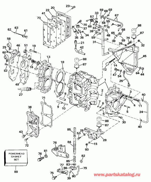 ��������� Evinrude E175EXETR 1993  - ectric Starter & Solenoid