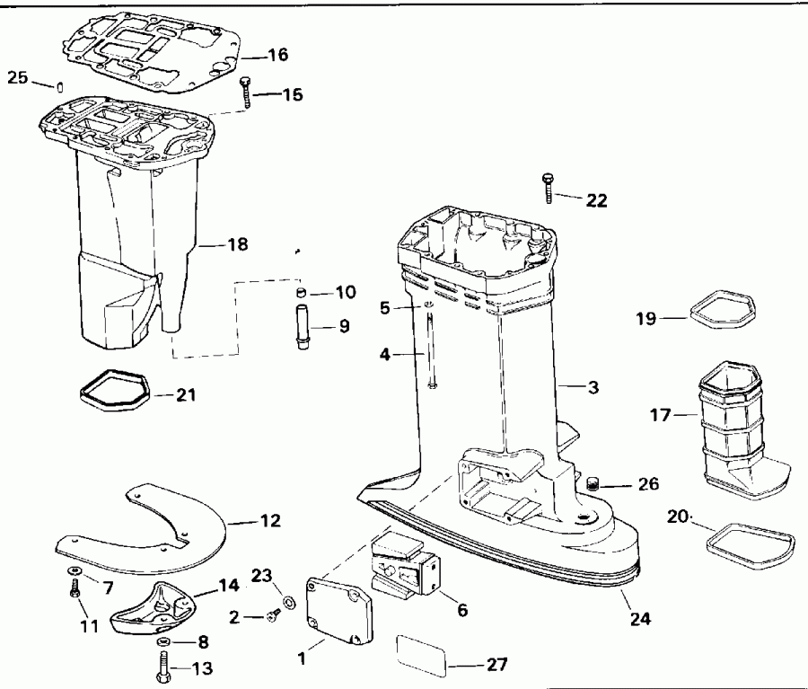 ����� ������� E175EXETR 1993  - haust Housing / haust ������