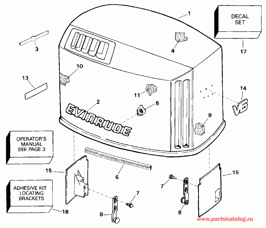 ��������� ��������� ������� E175GLETR 1993  - Evinrude
