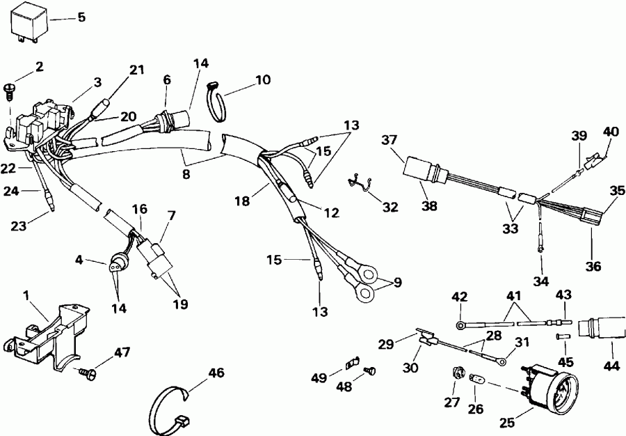  ������� E175GLETR 1993  - wer Trim / tilt ��������� / wer Trim/tilt Electrical