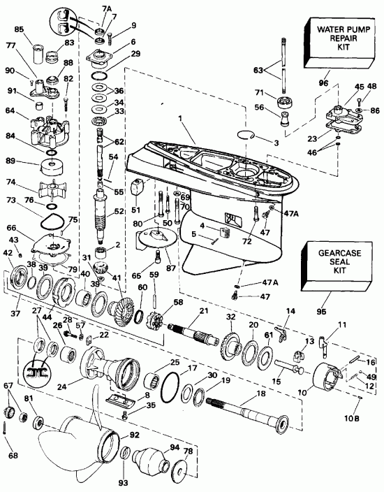 Evinrude E175NXATS 1993  - Counter Rotation / �������� ��������