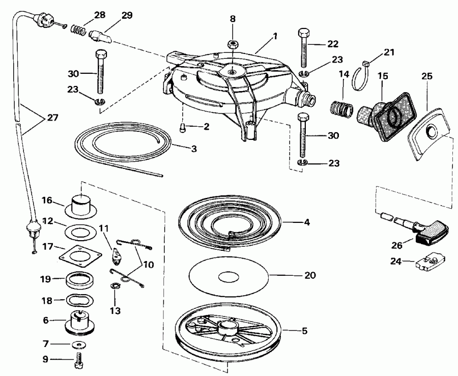  ������� E200CXATF 1993  - Johnson - 200 Stl, Vj200sl, 225stll / Johnson - 200 Stl, Vj200sl, 225stll