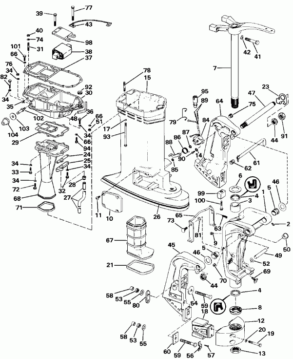 �������� ��������� ����� Evinrude E200CXATF 1993  - el Pump / el �����