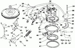 ������ ��������� (�����) - Johnson - 200 Stl, Vj200sl, 225stll (Engine Cover - Johnson - 200 Stl, Vj200sl, 225stll)