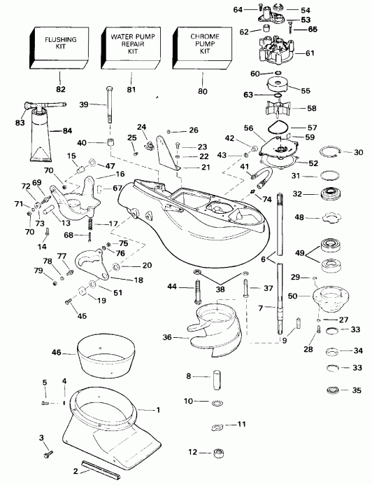 ����� Evinrude E200CZATS 1993  - �������� �������� / Counter Rotation