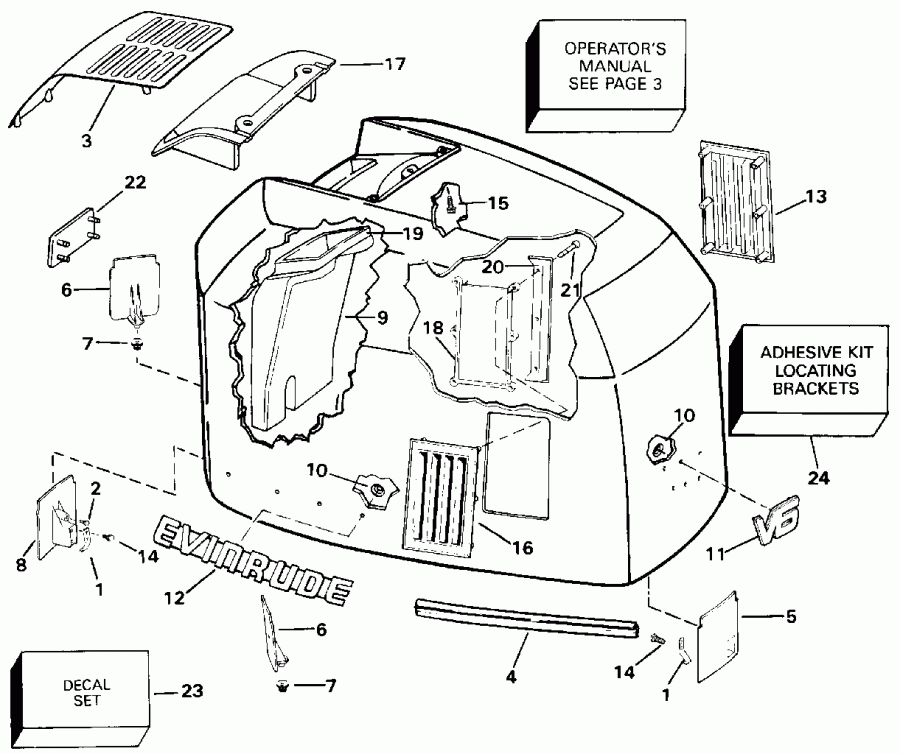 ��������� ����� ������� E200TXATF 1993  - Evinrude - 200 Stl, Ve200sl, 225stl - Evinrude - 200 Stl, Ve200sl, 225stl
