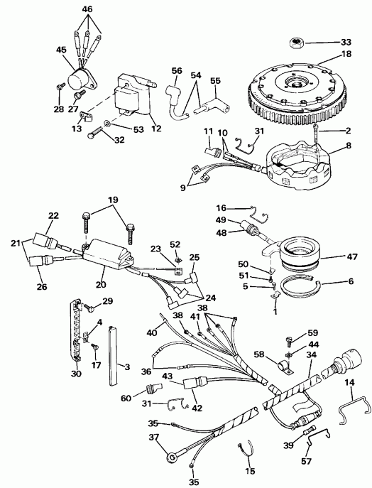 �������� ��������� ����� Evinrude E200TXATF 1993  - Evinrude - 200tx, 200cx, 225 / Evinrude - 200tx, 200cx, 225