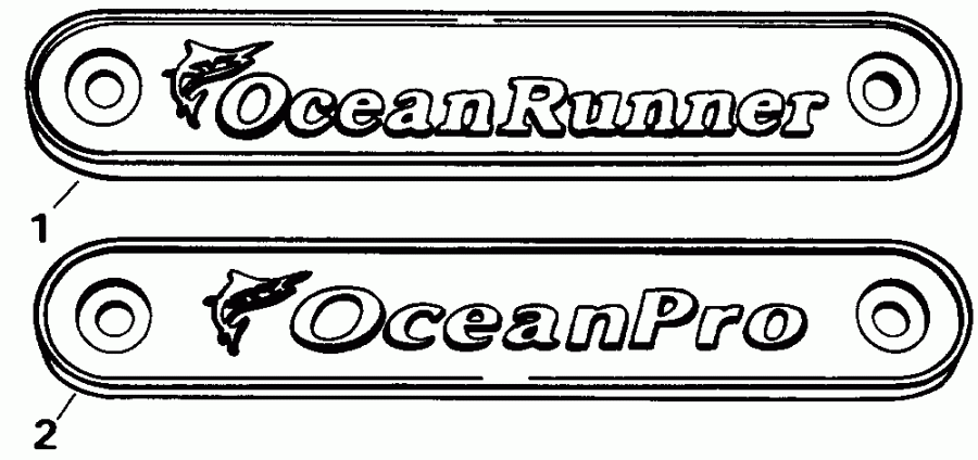 ����� ������� E200TXETD 1993  - cessory Transom Plate / cessory Transom ��������