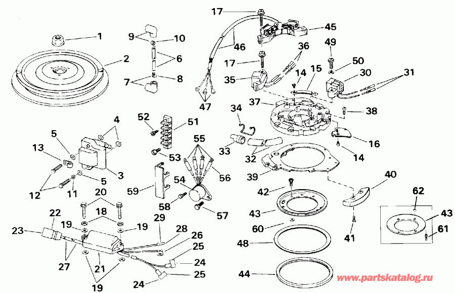 ��������� ��������� ������� E200TZATS 1993  - Johnson - 200tx, 200cx, 225 / Johnson - 200tx, 200cx, 225