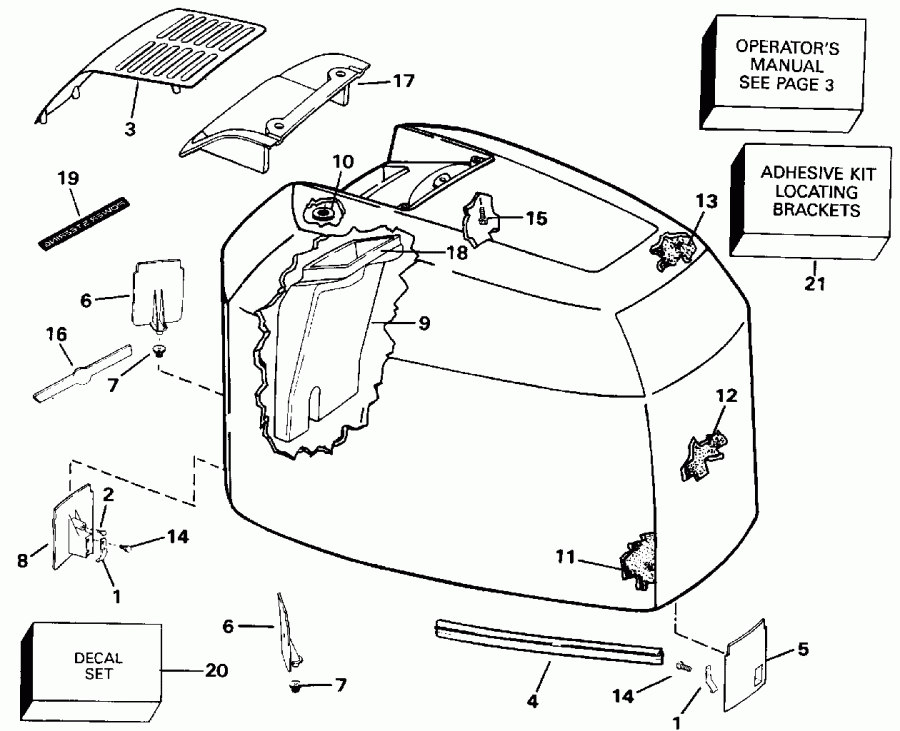 �������� ����� Evinrude E200TZETD 1993  - Johnson - 200tx, 200cx, 225 - Johnson - 200tx, 200cx, 225