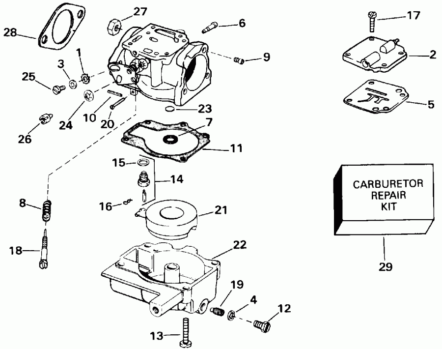  EVINRUDE E20CRETS 1993  - 30-35 - 30-35