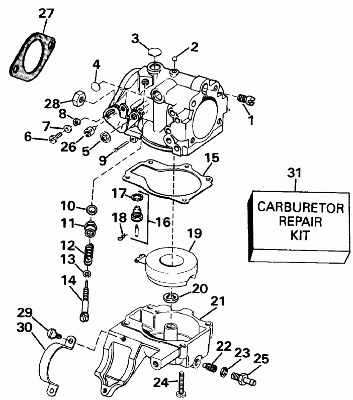 ��������� Evinrude E20ELETS 1993  - 25ele
