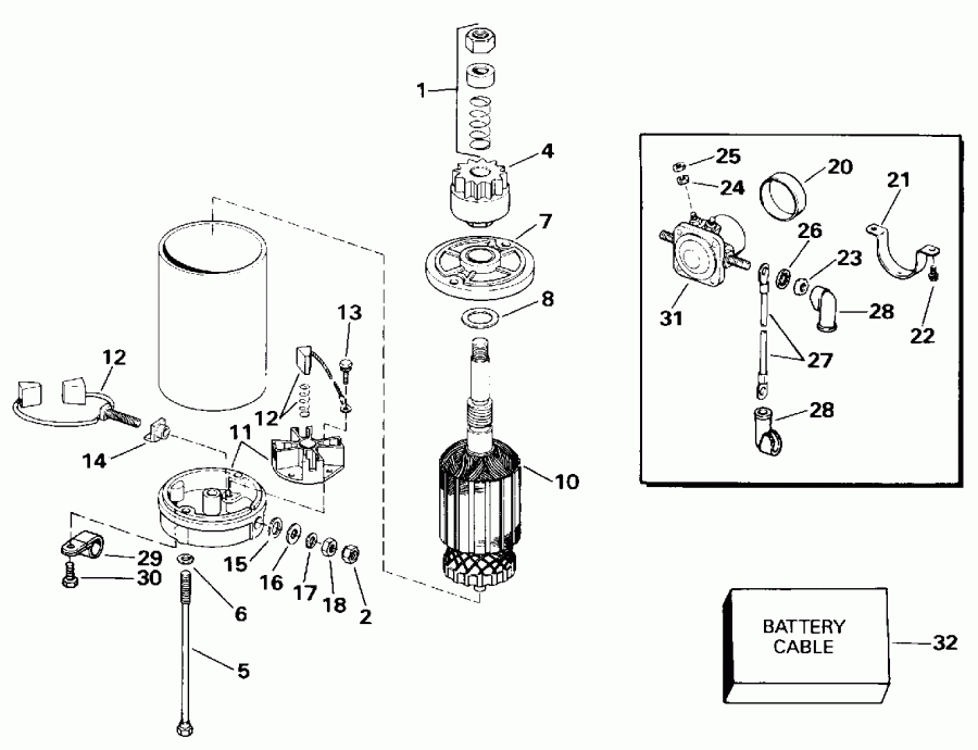 �������� ����� ������� E20ELETS 1993  - ectric Starter & Solenoid - ectric ������� & Solenoid