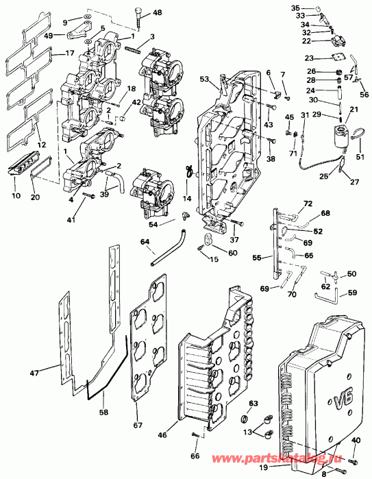����� Evinrude E225CXETF 1993  - 
