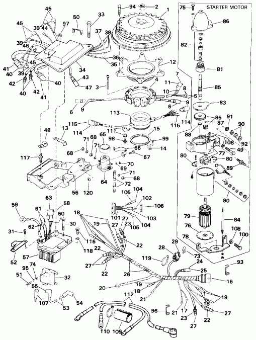 ����� ������� E225CZATF 1993  - nition System & Starter Motor