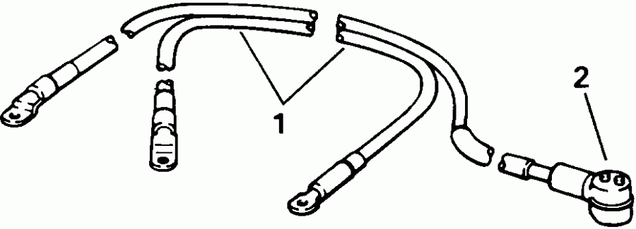  EVINRUDE E25EETC 1993  - ttery Cables - ttery s