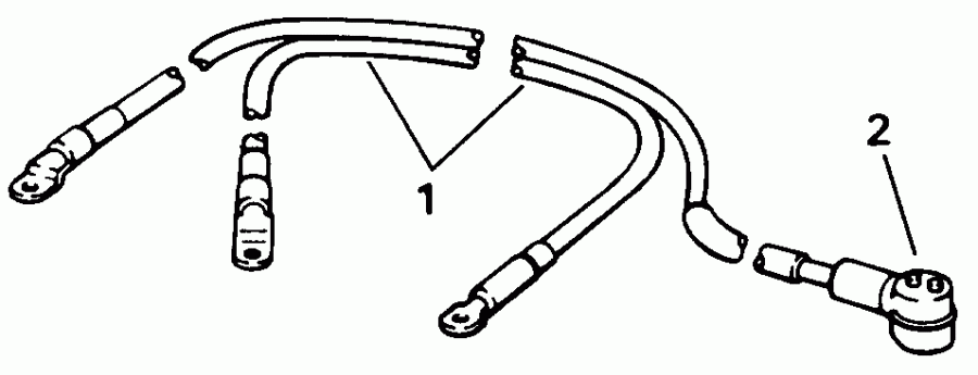    Evinrude E70ELETS 1993  - ttery s - ttery Cables