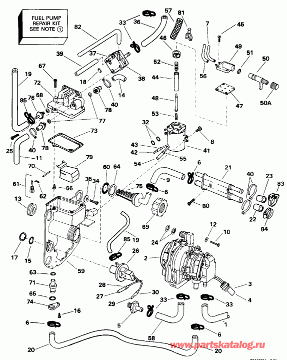   EVINRUDE E150ELERA 1994  - el  & Components / el Bracket & Components