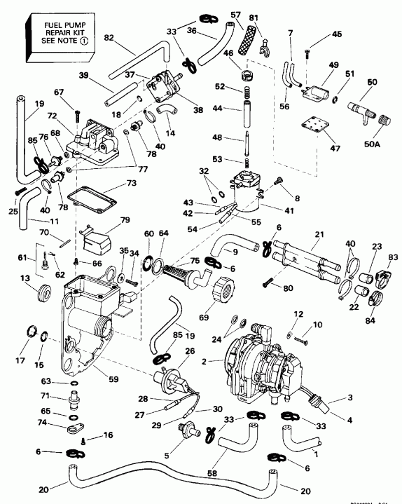   EVINRUDE E150EXARV 1994  - el  & Components / el Bracket & Components