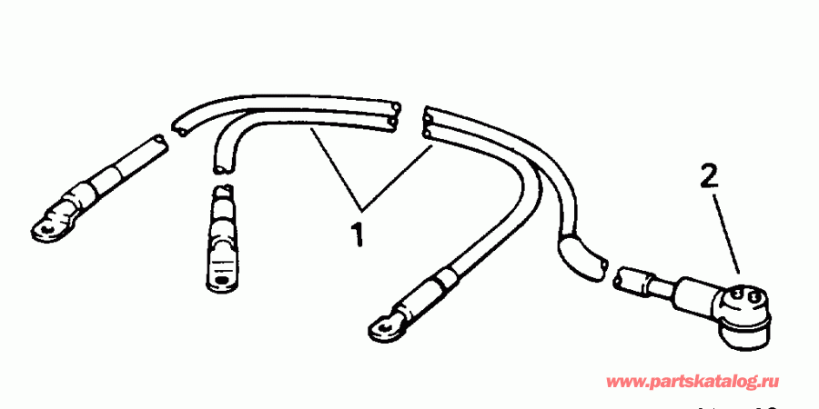    Evinrude E25EERR 1994  - ttery Cables - ttery s