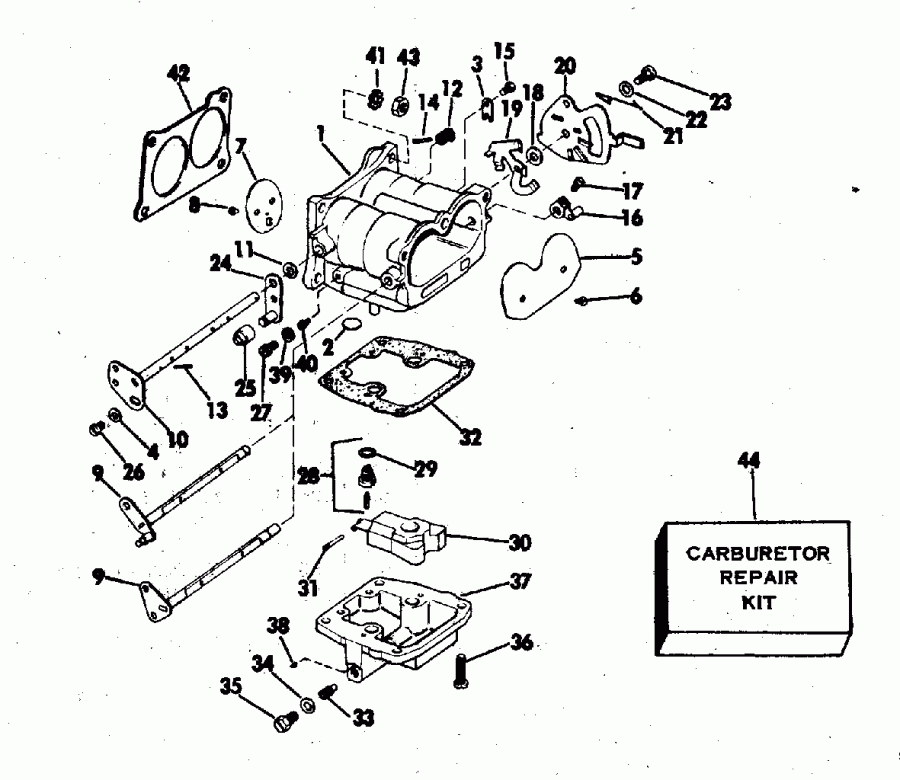   EVINRUDE 115693D 1976  - rburetor / rburetor