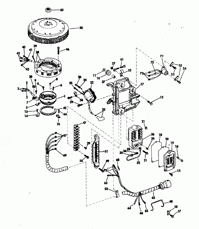    EVINRUDE 55673E 1976  - nition System - nition System
