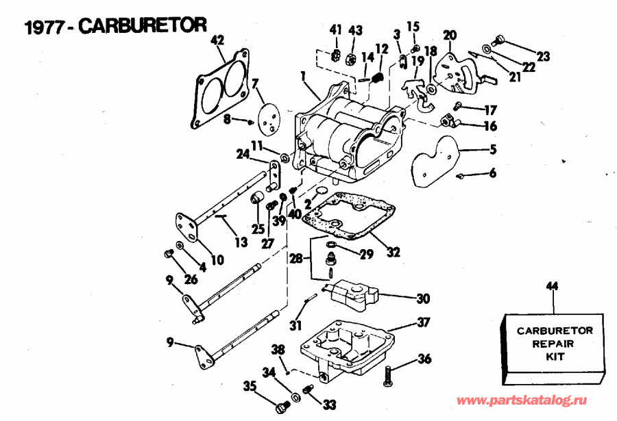    140743S 1977  - rburetor - rburetor